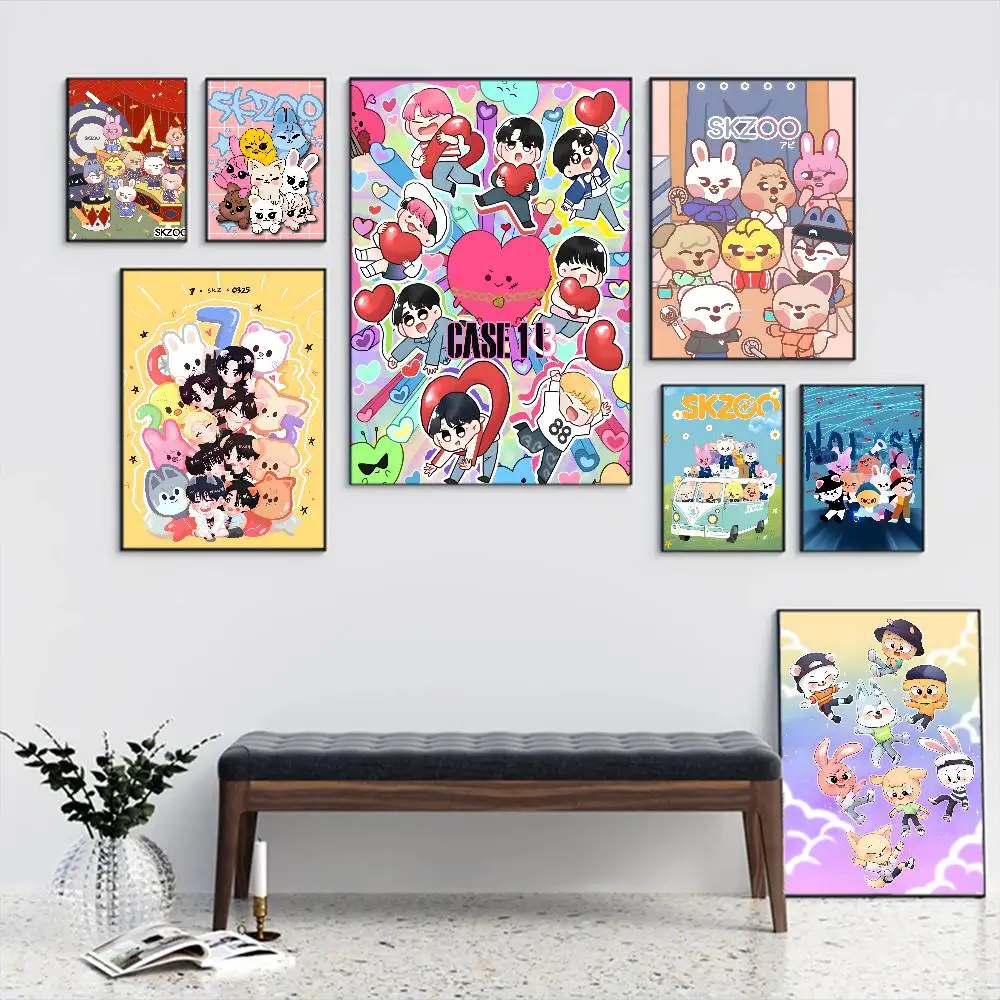 

Kpop Stray--kids S-skzoo Classic Movie Good Quality Prints And Posters Whitepaper Prints Posters Artwork Wall Decor