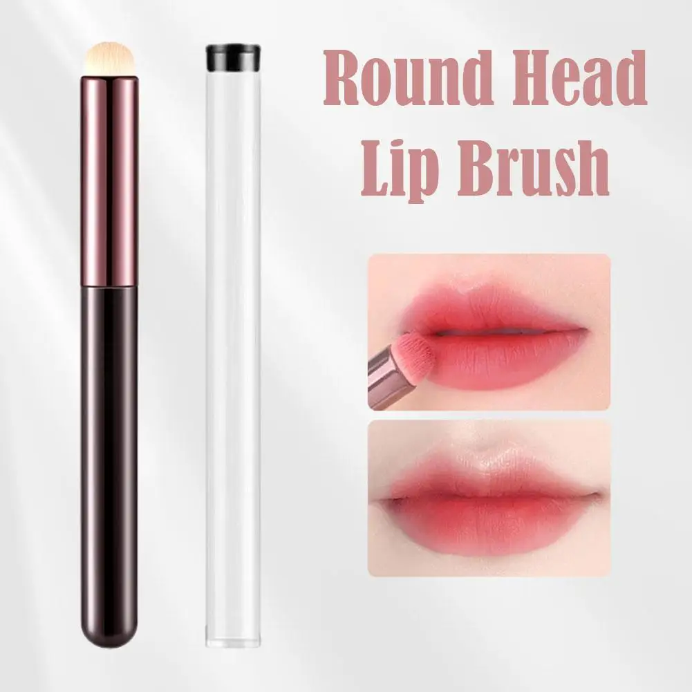 Cubo de almacenamiento de pinceles redondos para labios, lápiz labial portátil, corrector de manchas, maquillaje profesional, J8F0