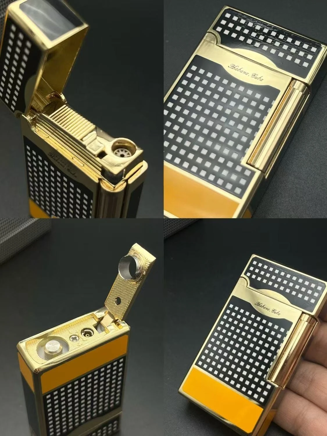 

Single straight tube multifunctional lighter, luxurious windproof blue flame cigar lighter, men's smoking accessory gift