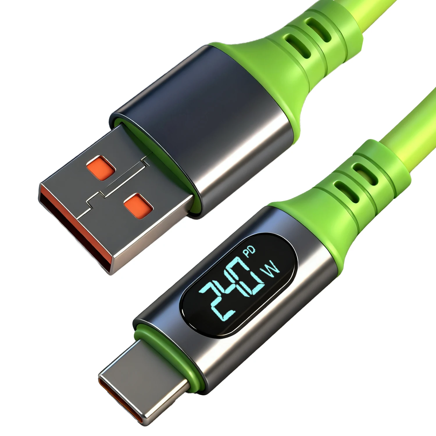 240W  Super Fast Charging Type C Cables Digital Display High-speed Data Transfer Cord USB Type-c To C Wire for IPhone15 16 17Pro