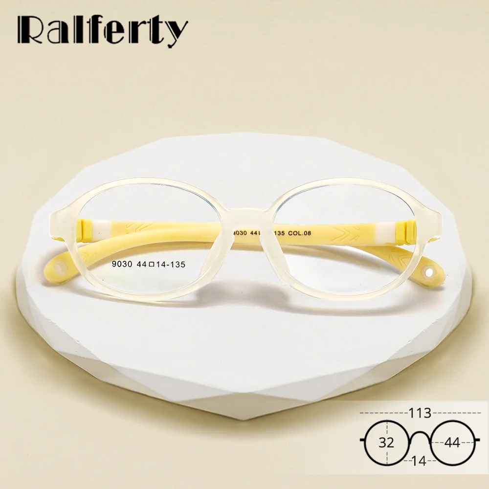 

Ralferty TR90, детская гибкая оправа для очков, маленькая овальная детская оправа для оптических очков по рецепту, милая цветная оправа для очков 44