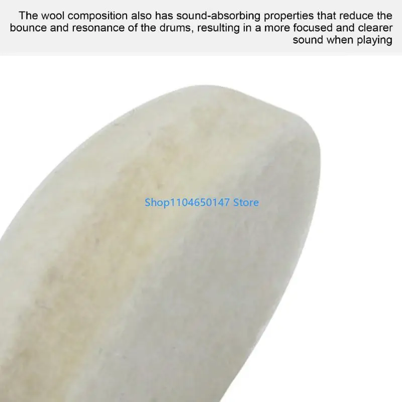 Wool Drum Foot Pedal Beater Pad Pedal Pad Felt Drum Beater Pedal Mallet Drum Percussion Drum Head Drum Practice Drum Pad