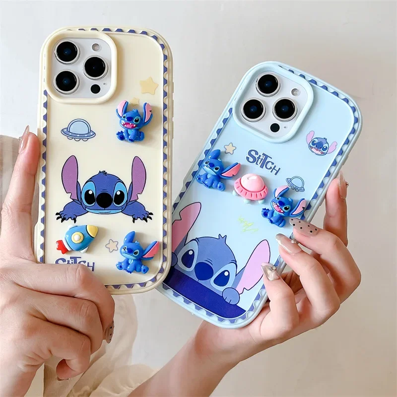 Funda de teléfono suave con dibujos animados 3D Kawaii para iPhone 13, 14, 15, 16, 12 Pro Max, con tapón antipolvo, cubierta protectora a prueba de golpes