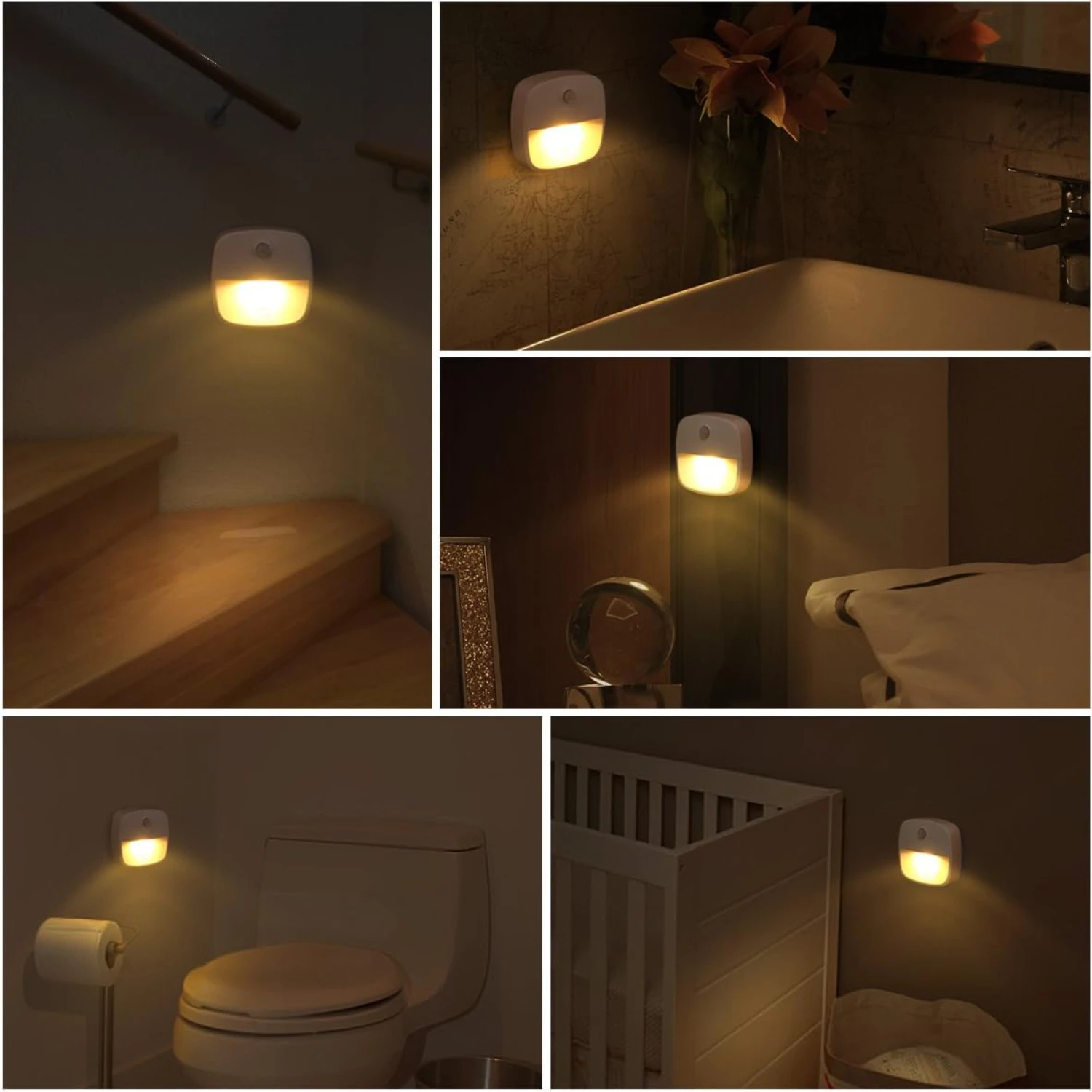 Newest Bright, Convenient, and Safe Motion Sensor Night Light - Ideal Cordless Battery-Powered LED for Illuminating Dark Spaces 