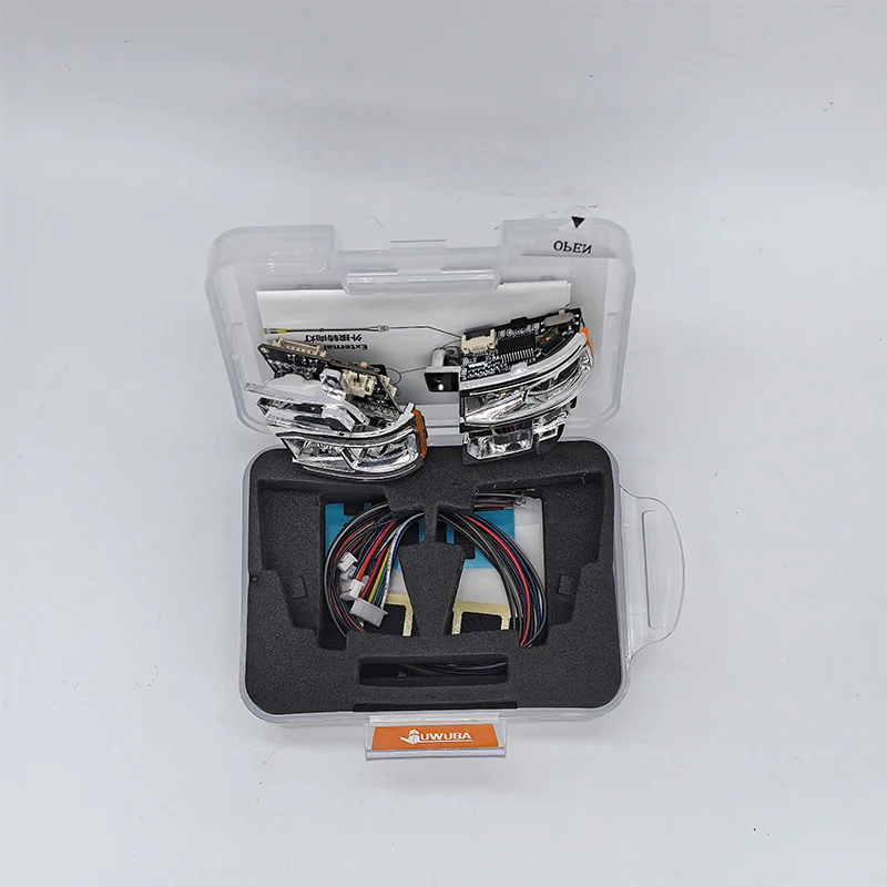 JUWUBA 770S LED 5V Headlight Lighting System Lamp for 1/14 Tamiya RC Truck Scania 770S 8X4 56368 56371 Nooxion MFC-03 M24 Car