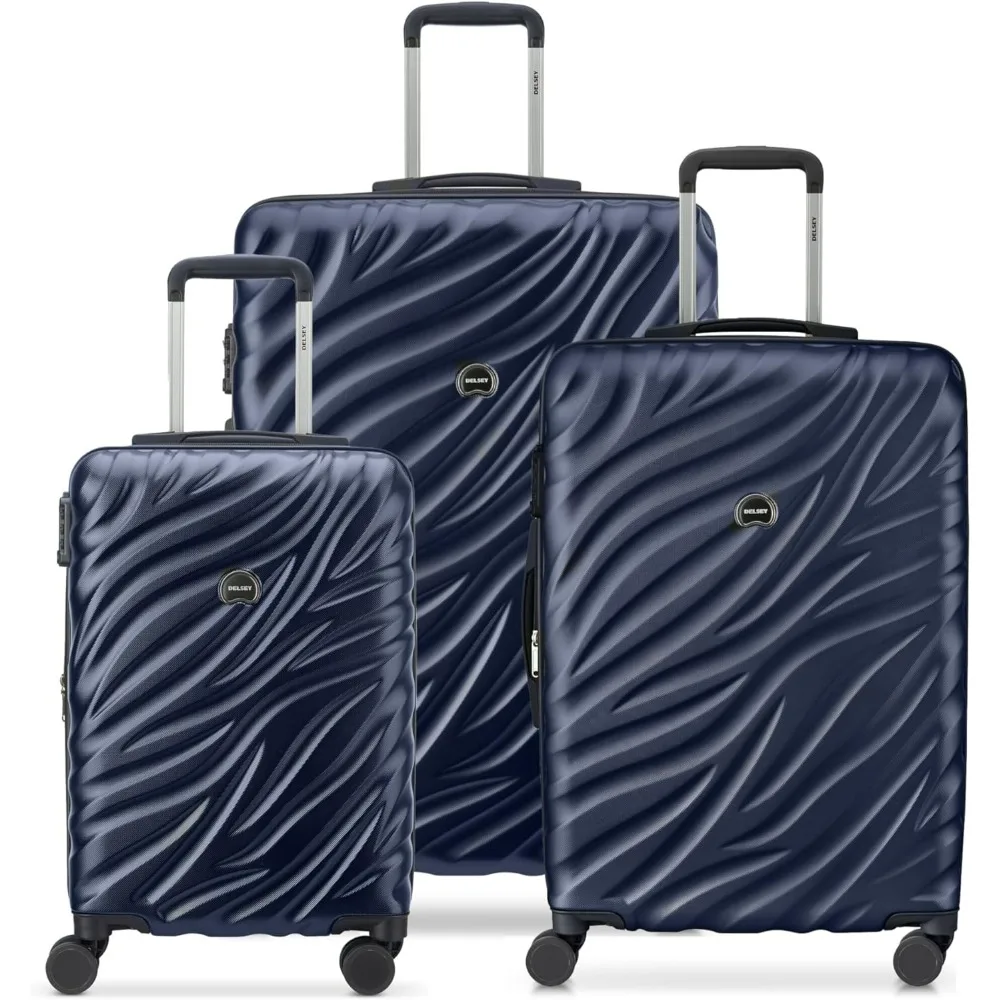 

DELSEY PARIS Alexis Durable Luggage Set, Expandable & Lightweight 4-Wheel Spinners, Easy Grip handles for Smooth Journeys, TSA-L