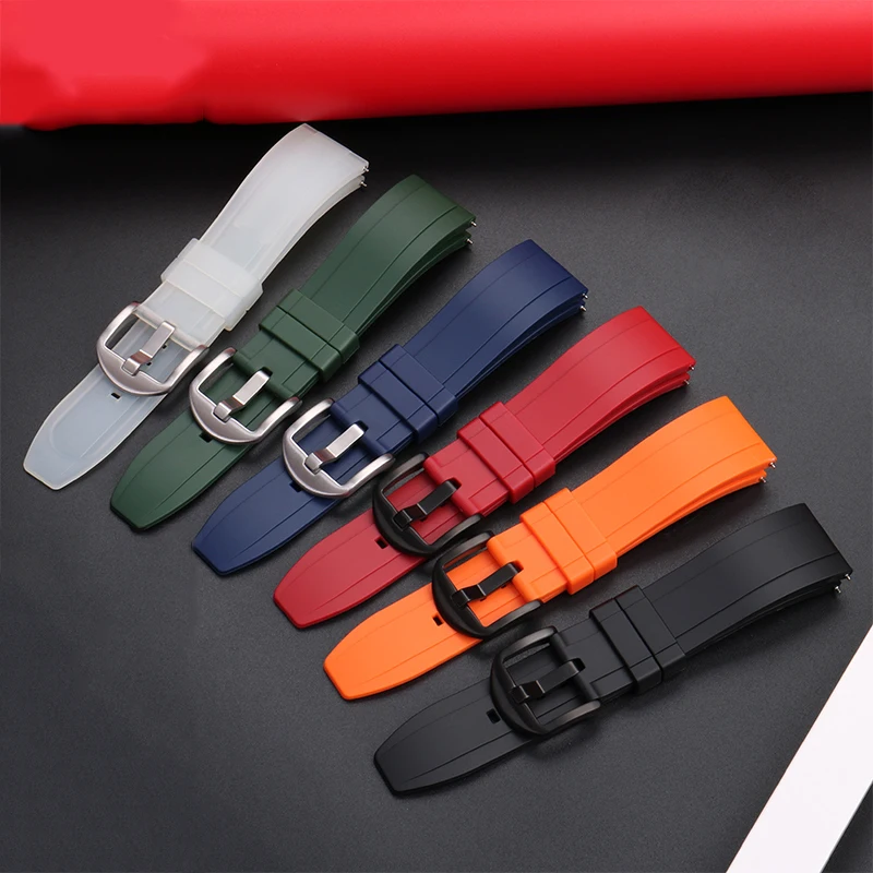 20mm 22mm Rubber Watch Band For Seiko PROSPEX Series SSC909P1 SSC813P1 strap Men‘s Waterproof Silicone Bracelet for OMEGA Rolex