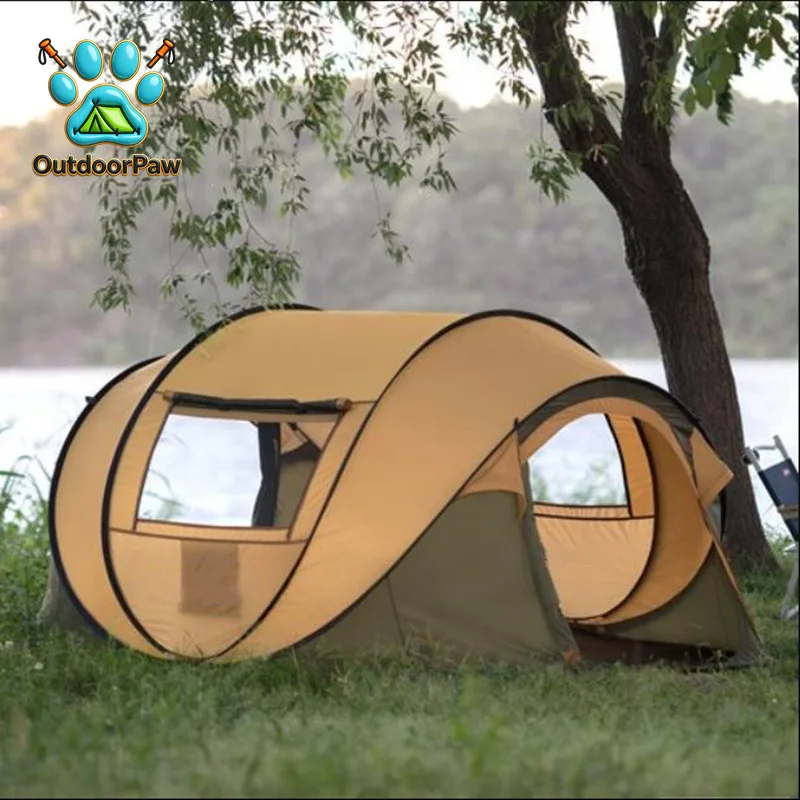 3-4Persons Pop Up Automatic Tent Large Space Waterproof Windproof Quick Open Fast Throw Outdoor Camping Tourist Park палатка