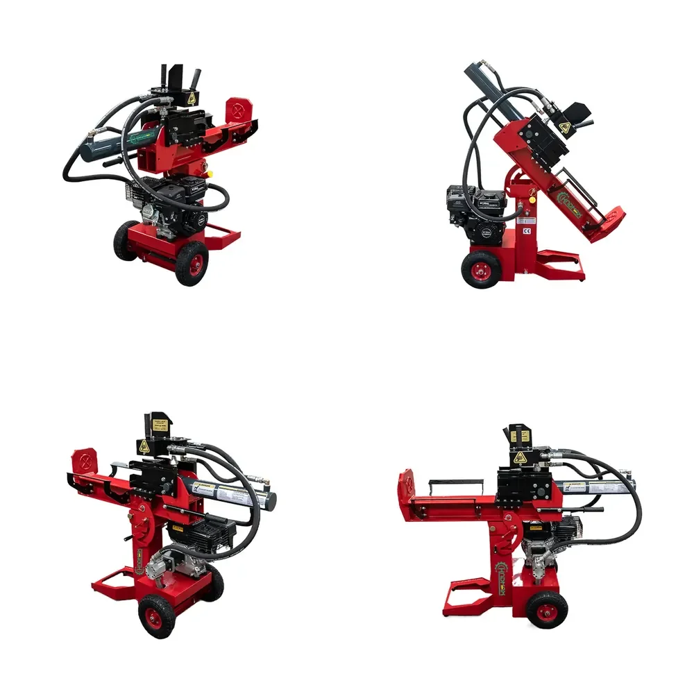 Kndmax 10gpm Fácil Mantenimiento y Acceso Geometría de Cuchilla Avanzada Cilindros de Alta Resistencia Rajadora de Troncos Cinética de 15t
