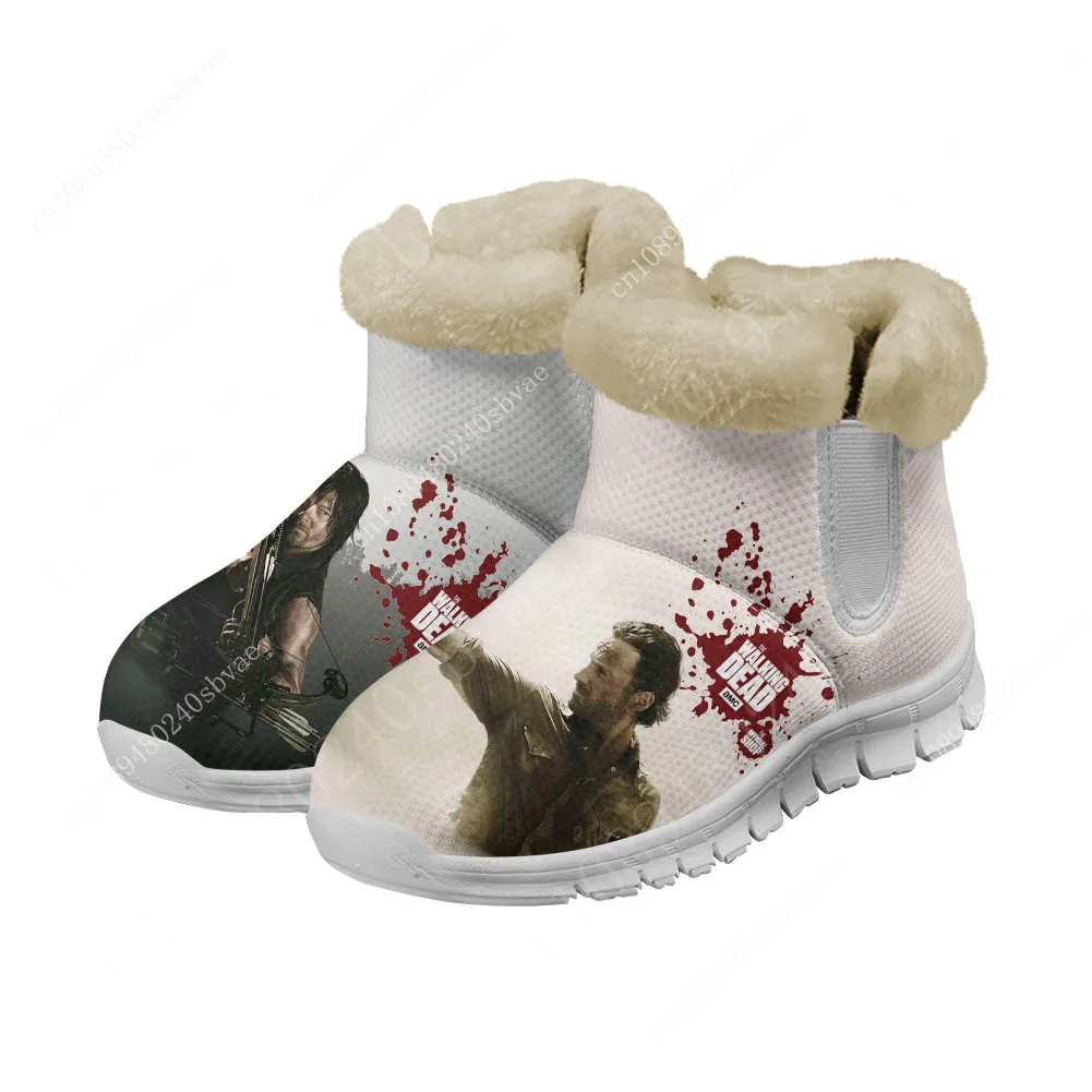 

The Walking Dead Horror Snow Boots Mens Womens Teenager Shoes Keep Warm High Quality Lightweight Couple Sports Custom Sneakers