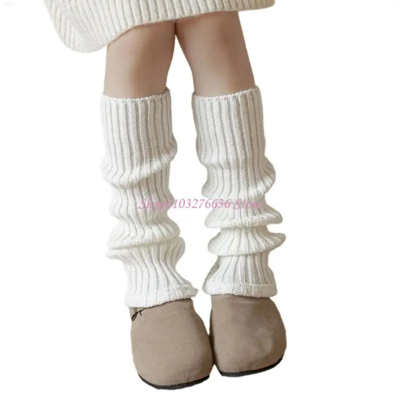 R6FD Comfortable and Trendy Leg Warmer for Children Soft & Breathable Knitted Leg Cover Color for Daily Wear