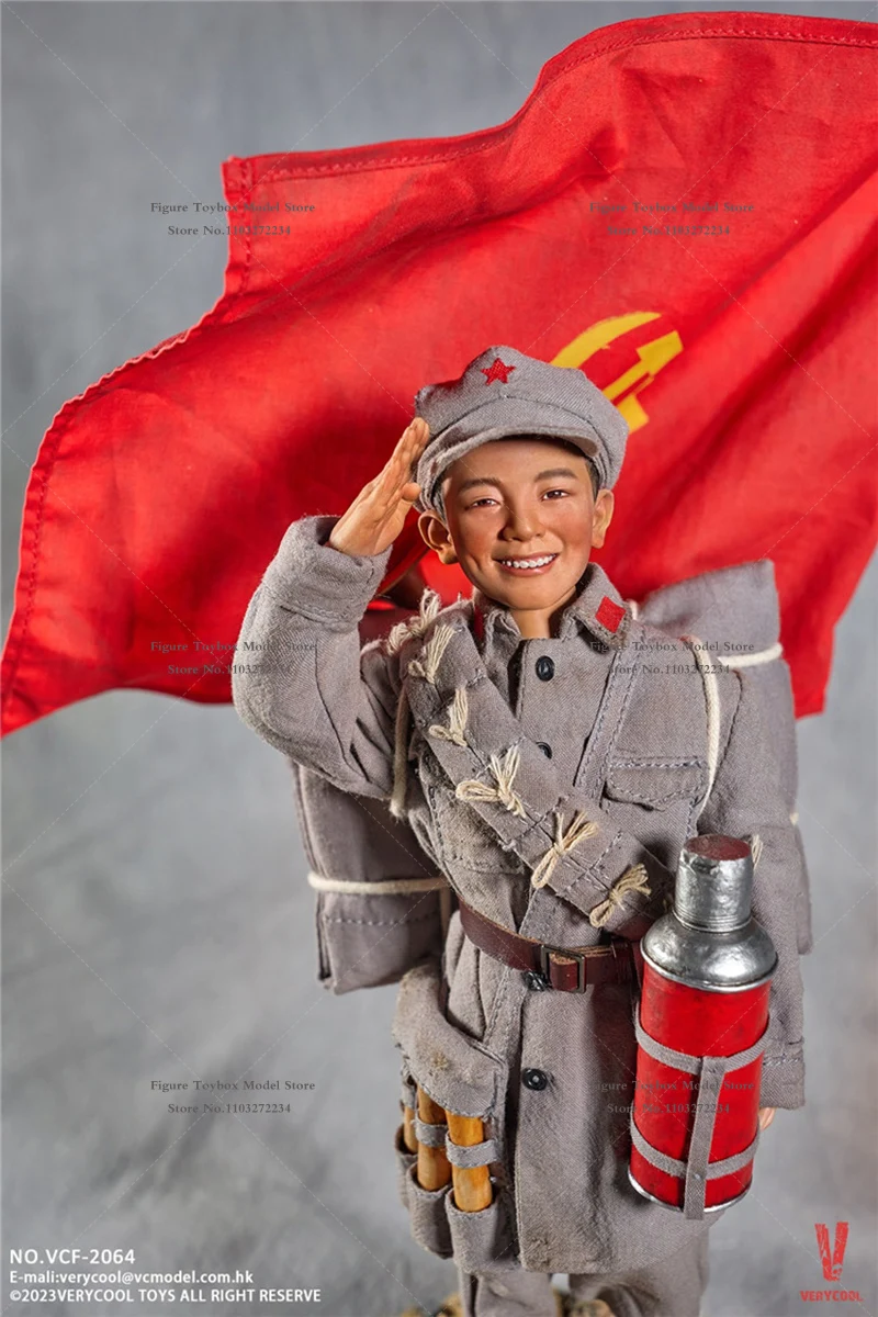 VERYCOOL VCF-2064 1/6 Little Boy Movable Cloth Action Figure Red Army Long March Small Hero Mini 12