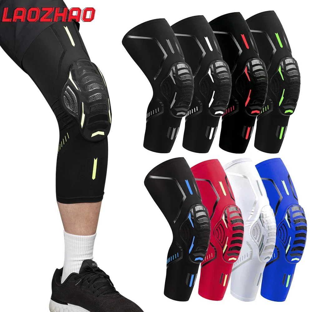 1Piece Sport Knee Pads Braces Compression Leg Knee Sleeve Anti-Collision Knee Pads for Basketball Volleyball Football Sports