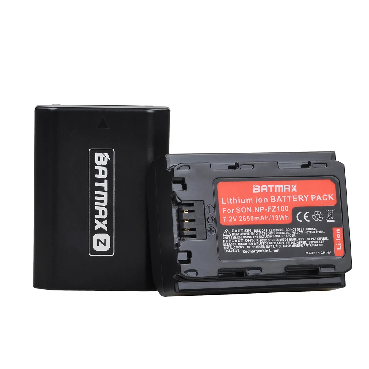 1-2pcs NP-FZ100 NPFZ100 2650mAh Battery With Dual-port USB Charger For Sony Alpha A7III A7R III A9 Alpha 9 A7R3 A6600 Cameras