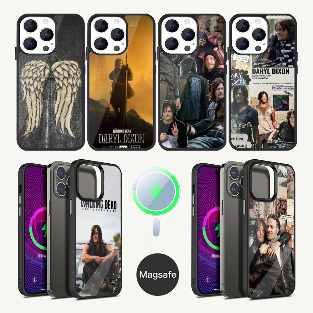 The W-Walkings D-Dead  Phone Case For iPhone 16,15,14,13,12,11,Plus,Pro,Max Mini Magsafe Magnetic Wireless Charging