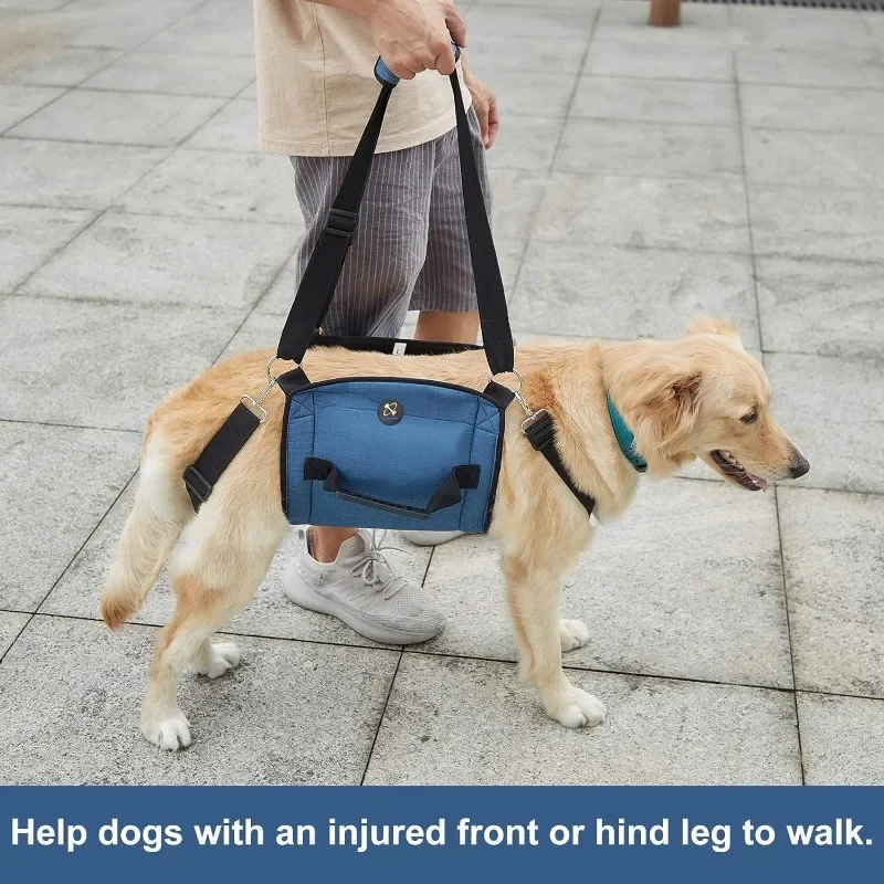 Dog Carry Sling, Emergency Backpack Pet Legs Support & Rehabilitation Dog Lift Harness for Nail Trimming, Dog Carrier