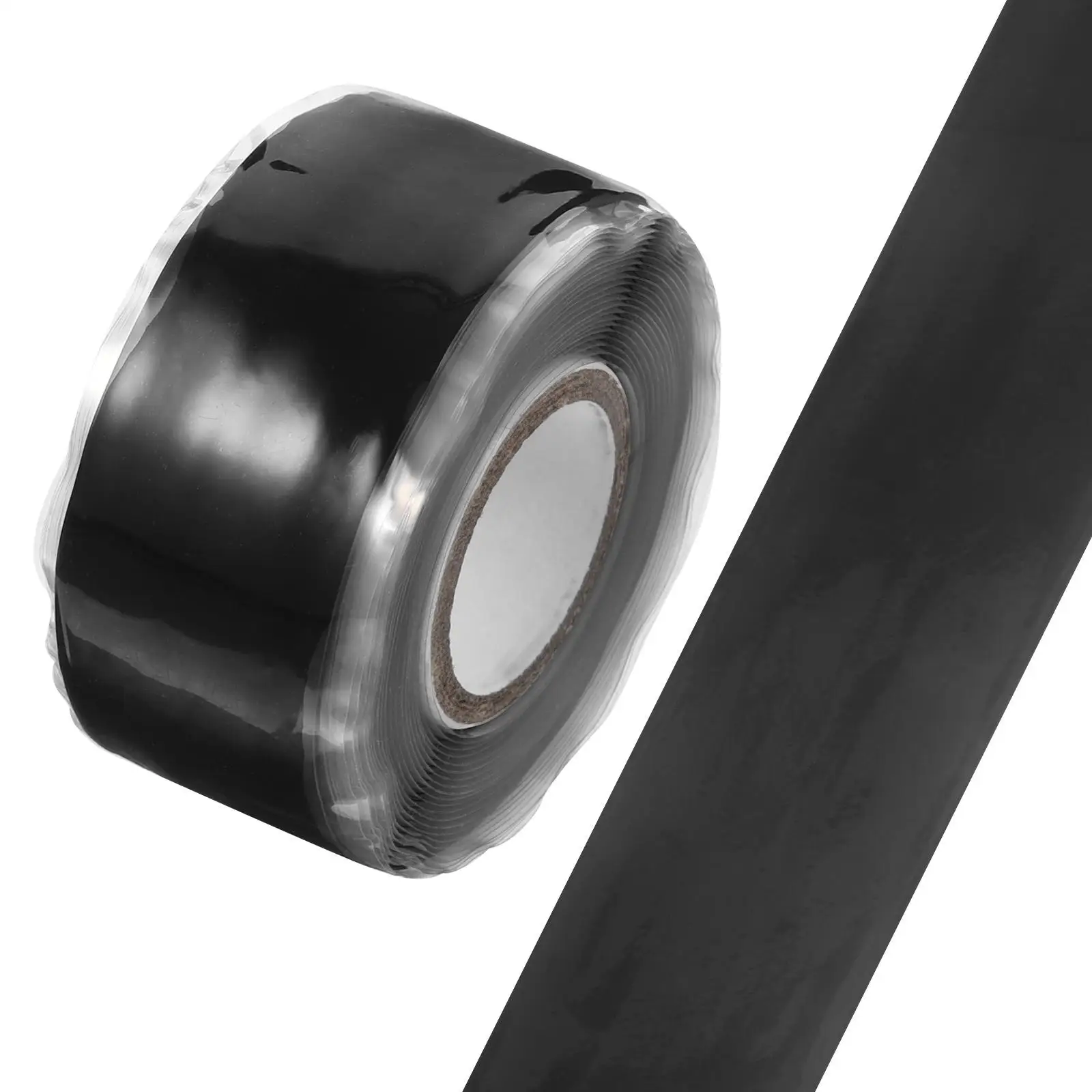 

Plumbing Tape 25mmx3m Black Silicone Rubber Duct Waterproof Strong Adhesive Hose Seal Pipe Leak Repair Self Fusion Electrical