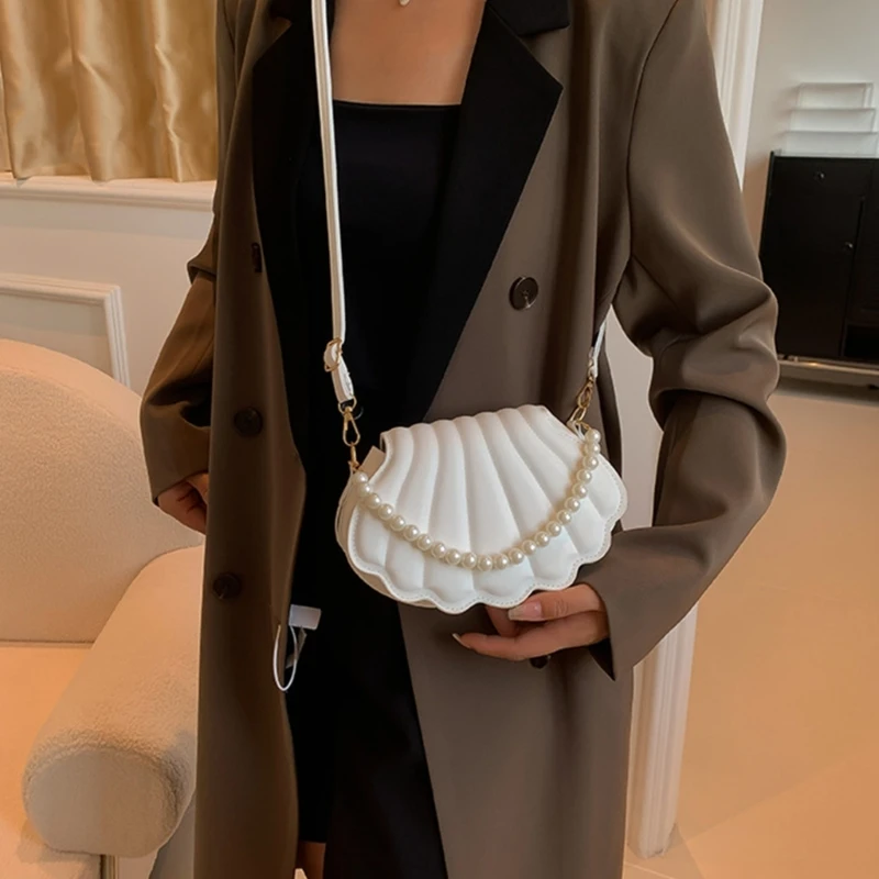 All-matching Bag for Women Shoulder Bag Ladies Pearl Chain Handbag Evening Bags Fashion Crossbody Bag