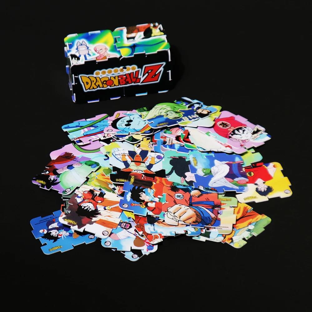 Lote De Tazos Dragon Ball Z FroYokos Puzzle Collection Card 73PCS Super Saiyan Game Catapult Cards Pogs MilkcapChaps Gifts tasos