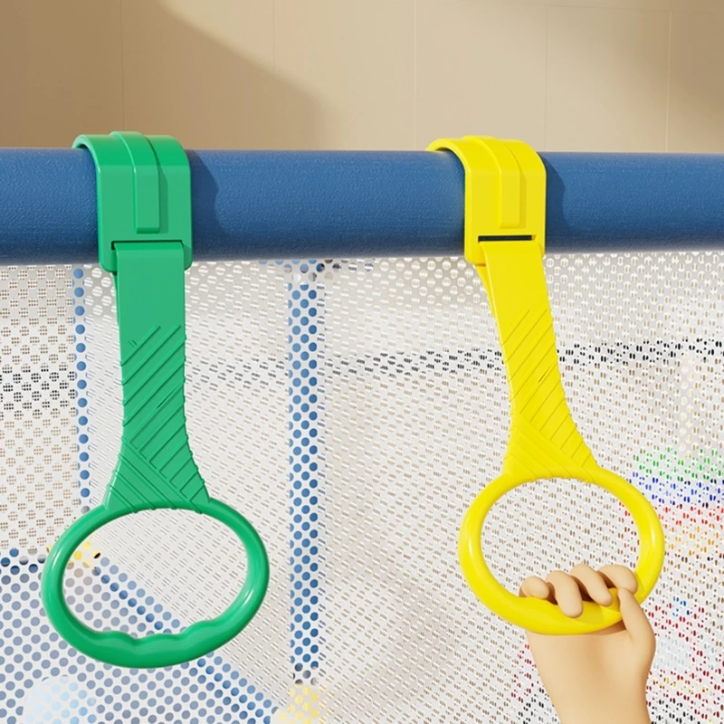 1Pc Nursery Bed Pull Up Rings Child Safety Walking Trainer Easy to Attach and Use Multifunctional Toy for Early Walkers