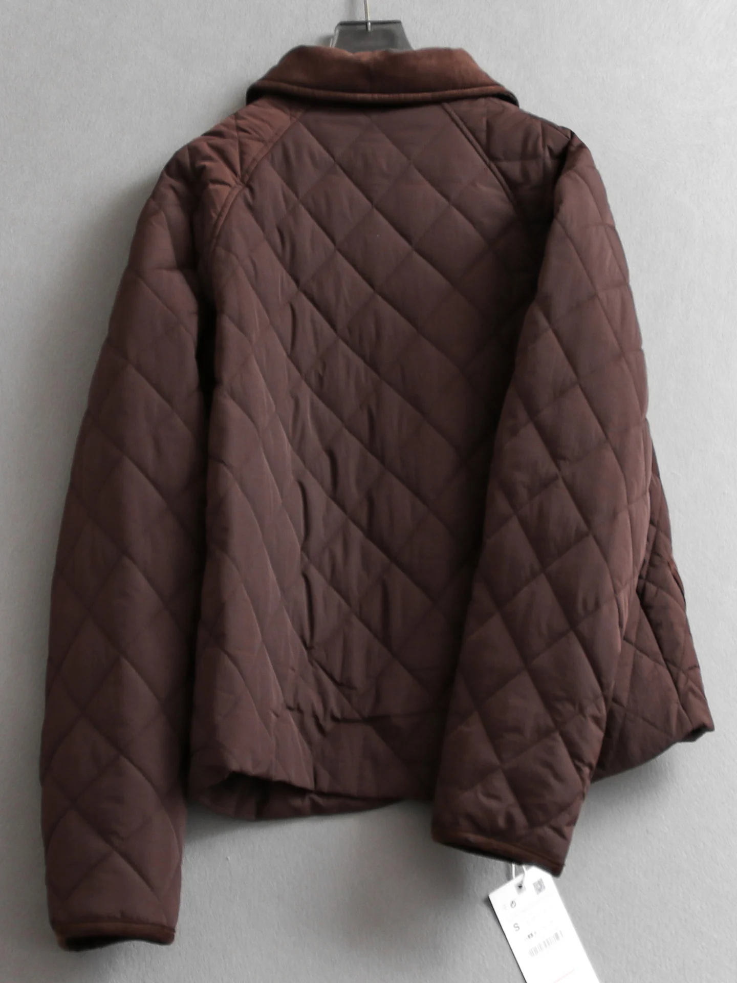 Simple Commute  Color Quilted Shoulder Sleeve Long Sleeve Collar Cotton Jacket Versatile Women's Autumn Winter New Style...
