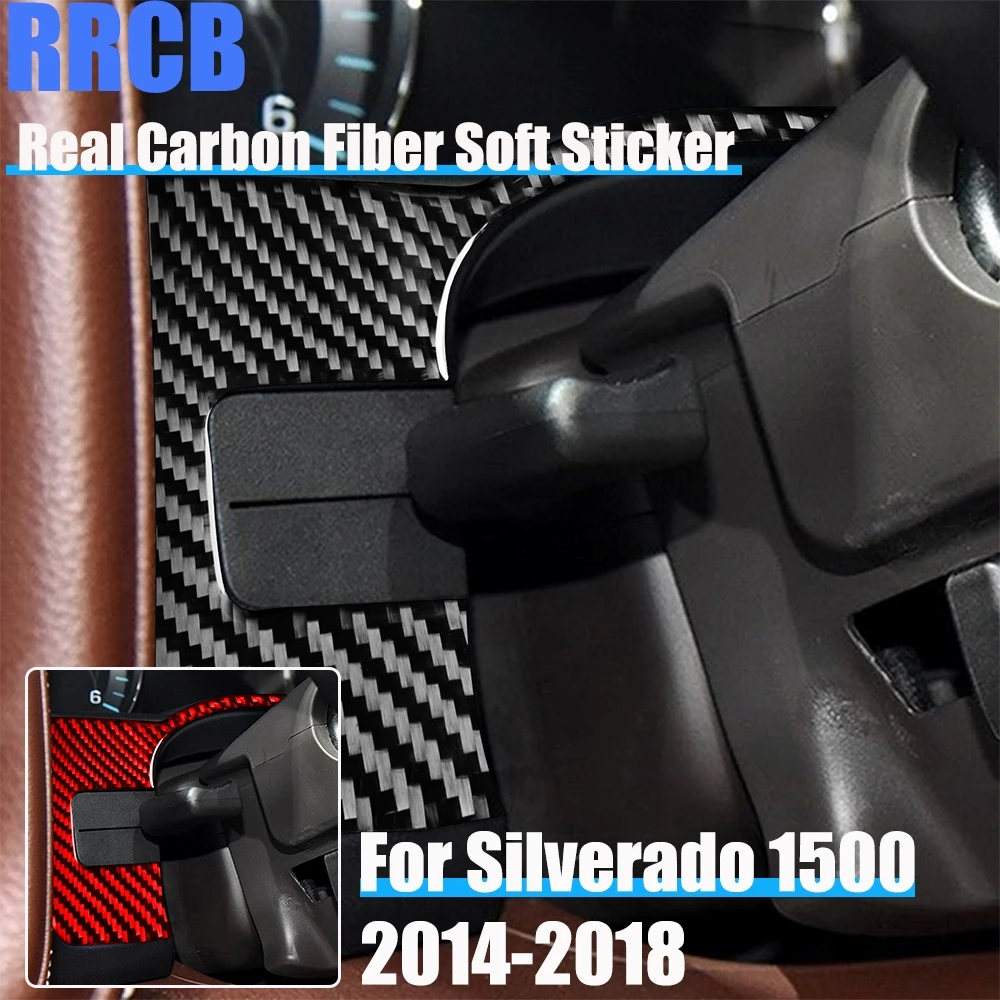 

Carbon Fiber Car Accessories Speedometer Panel Soft Cover Sticker For Chevrolet Silverado 1500 For GMC Sierra 1500 2014-2018