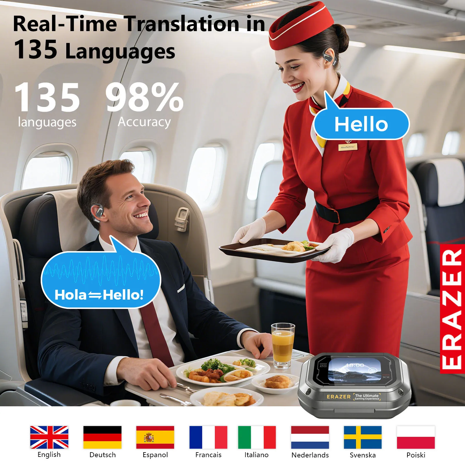 AI Translator Bluetooth Earphones 4