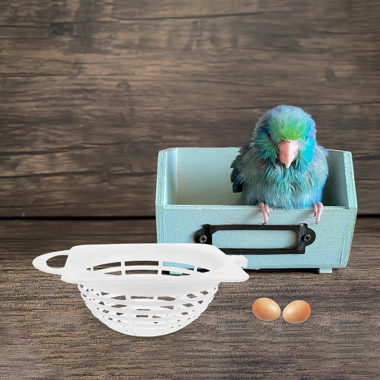 

2 Pcs Jade Bird Breeding Box Finch Nests Cockatiel Nesting Boxes Breathable for Parakeets Plastic Lovely