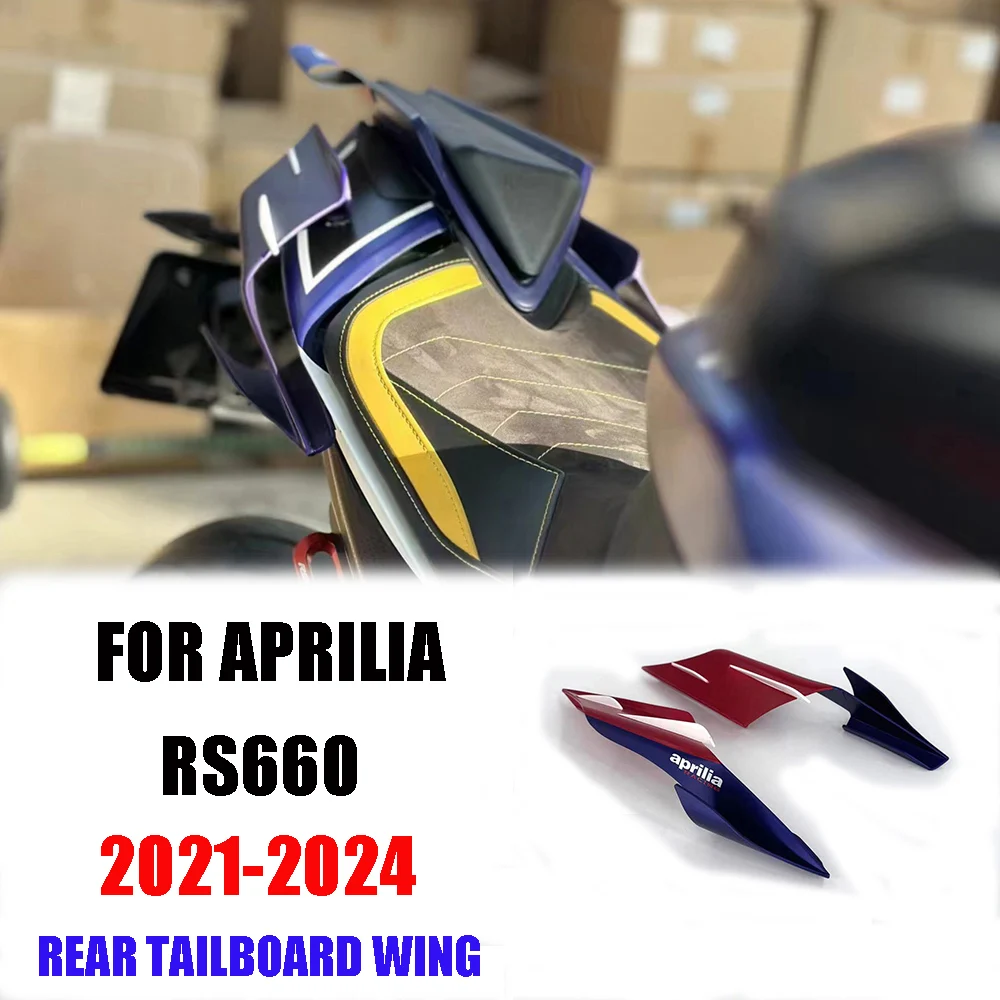 

New RS660 Fairing Motorcycle Rear Tailboard Wing Accessories Fixed Wing Fixed Winglet FOR Aprilia RS 660 2021 2022 2023 2024