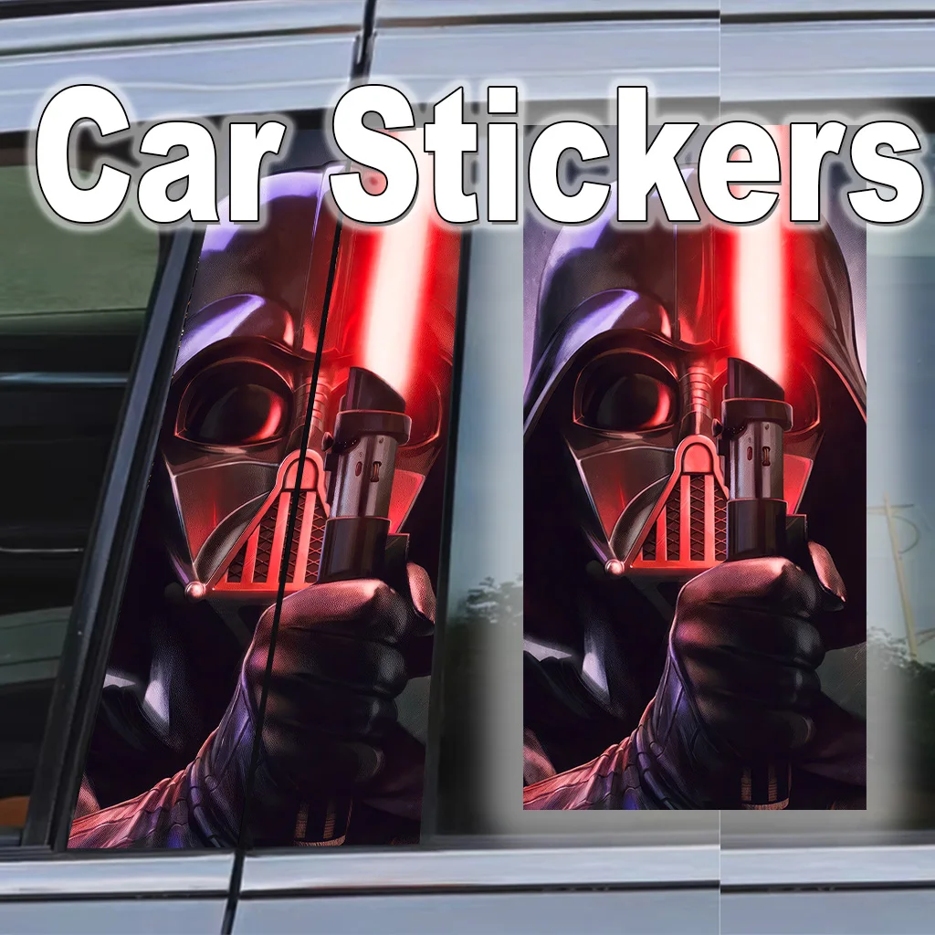 

Star Wars Car B Pillar Sticker Decal JDM Accessorie Waterproof Luke Skywalker Self-adhesive Poster Scratch Resistant Darth Vader
