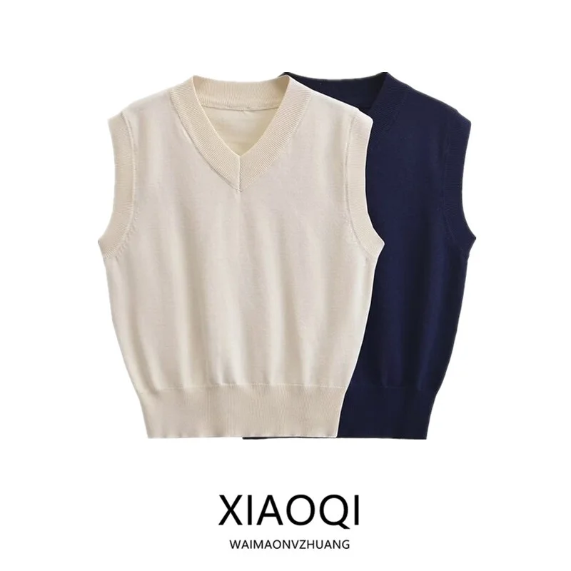 

Новинка осени 2024: Женский модный вязаный жилет с V-образным вырезом, универсальный, стандартной длины, из других материалов, артикул 343302