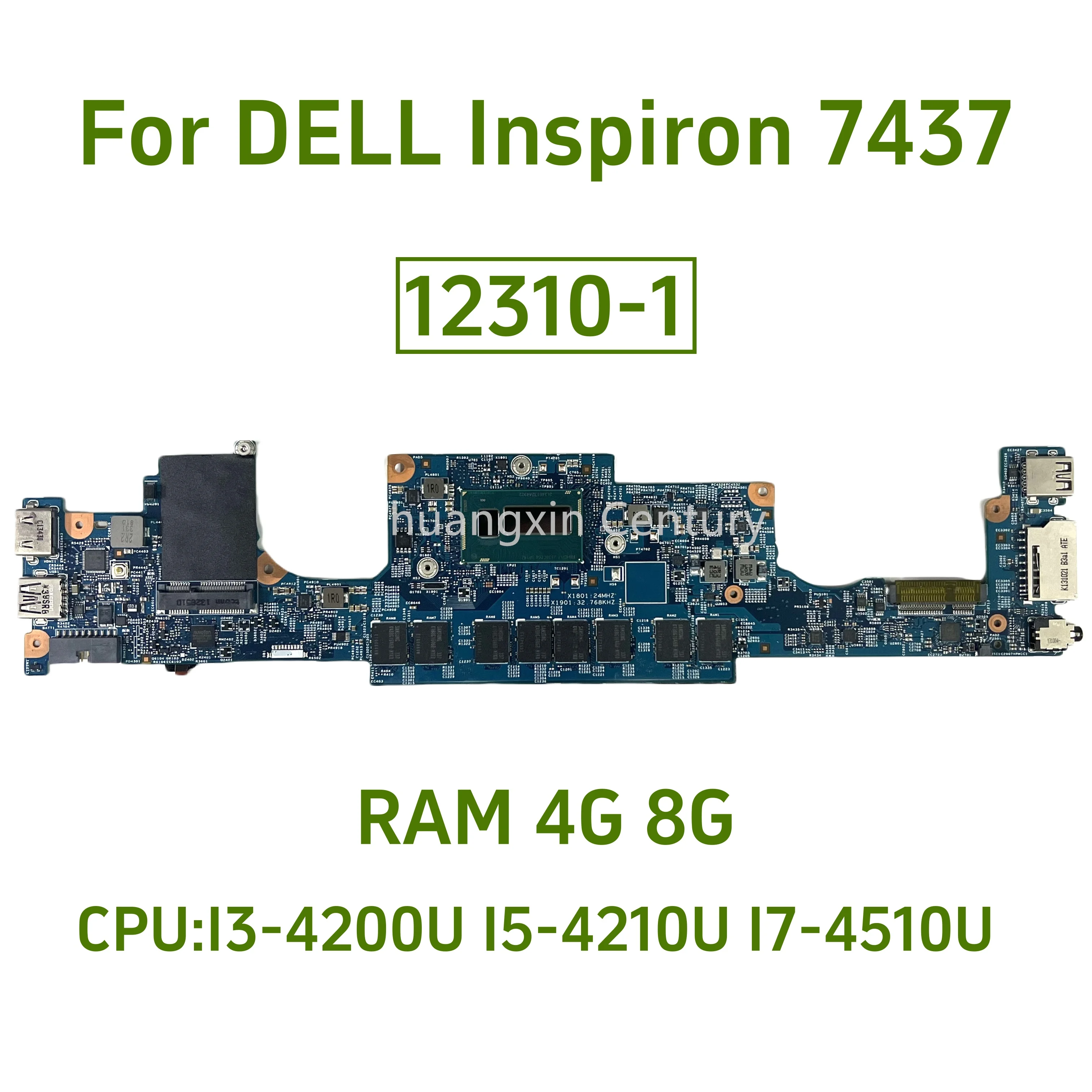 

Материнская плата 12310-1 для ноутбука Dell Inspiron 7437 с процессором I3 I5 I7-4TH, 4 ГБ/8 ГБ ОЗУ, 100% тест, доставка