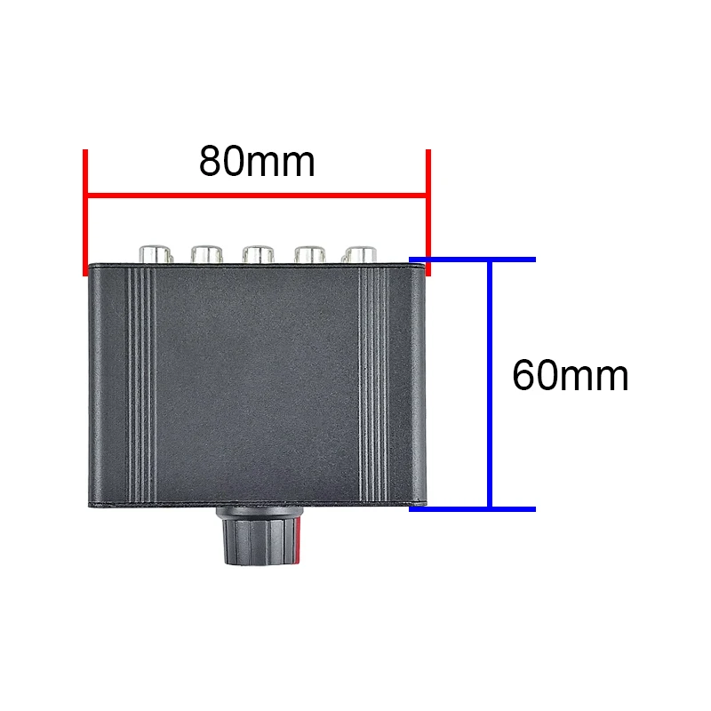 GHXAMP 4 way Sound Source Switcher Rotary Switch Sealed RAC Lotus Base ( Input and Output Not Require Power Supply)