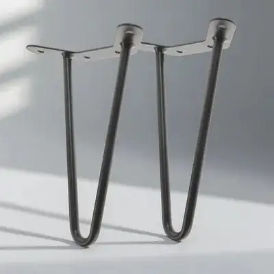 

2pcs 200mm Hairpin Legs for Table Metal Legs Coffee Table Desk Chair Bench End Furniture Replacement Iron Design