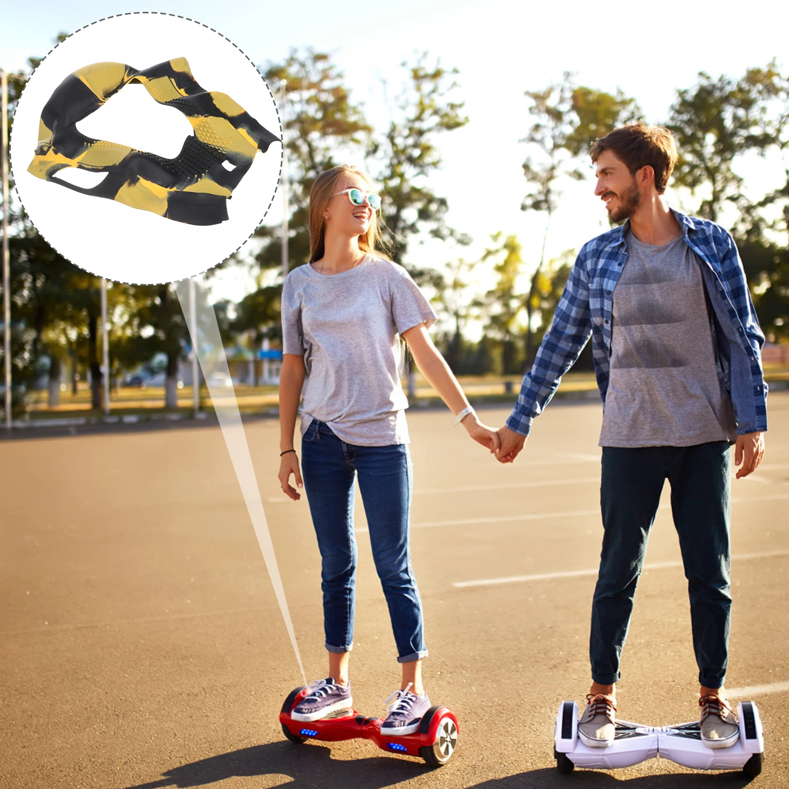 

6,5-дюймовый чехол для балансировочного скутера, защита от царапин на весь корпус, привлекательные цвета, быстрая и простая установка, съемный чехол для балансировочного скутера