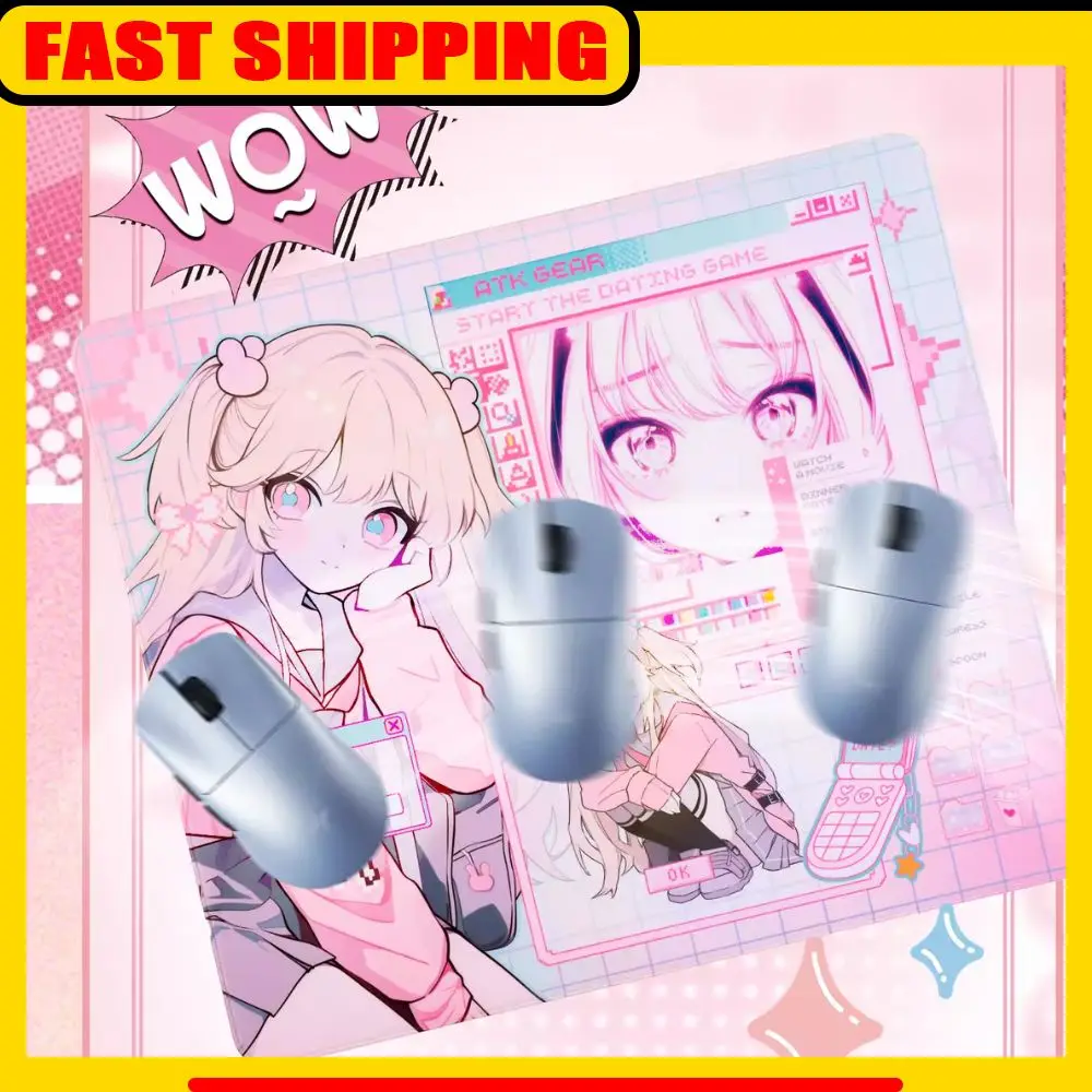 

ATK Nana Mid Smooth Mousepad ATK Dream Neutral Balance Mouse Pad 490x420x4mm SOFT FPS Mousepads PC Gamers Custom Office Gift