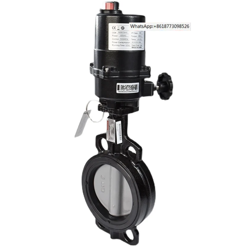 

Authentic electric regulating butterfly valve V8BFW16 series analog water valve actuator DN150