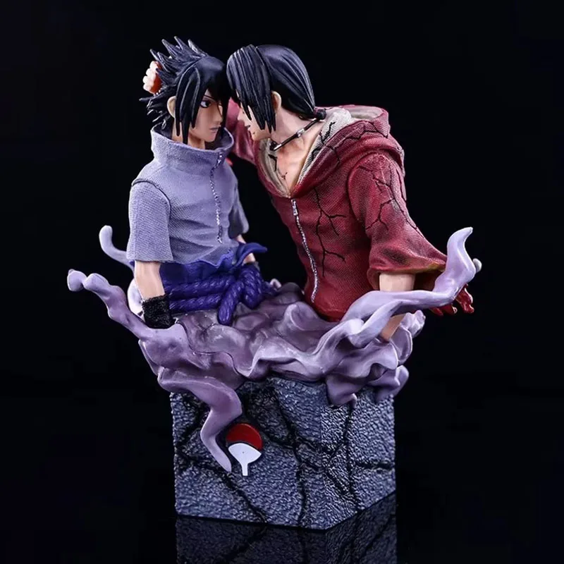 

17Cm NARUTO Busts Figure GK Brotherhood Reconciliation Uchiha Itachi Uchiha Sasuke PVC Anime Action Figure Collection Model Toys