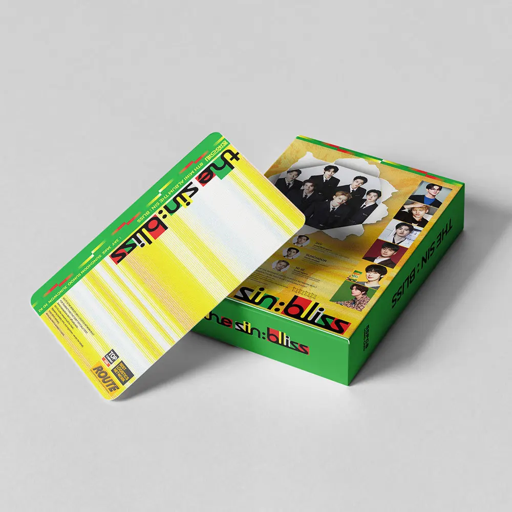 55 K-pop boy group The 8TH MINI ALBUM The Sin Bliss support LOMO cards, fan collectible gift cards image 2