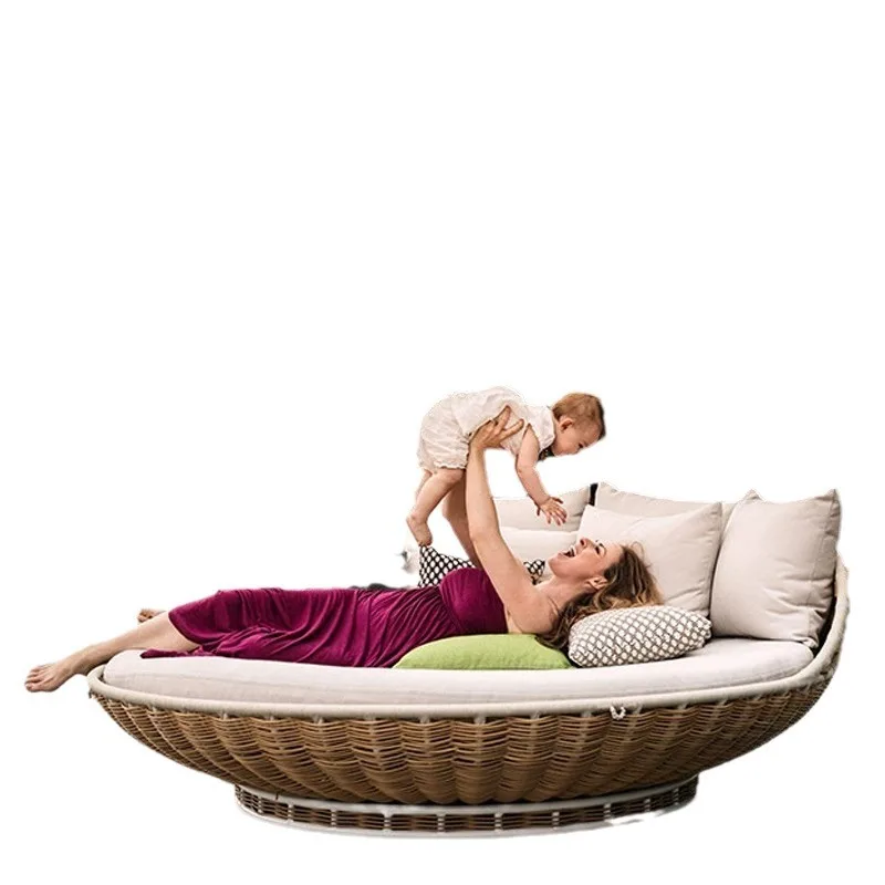 

Internet celebrity check-in double swing outdoor leisure hanging basket hanging chair rattan chair indoor balcony lazy hang