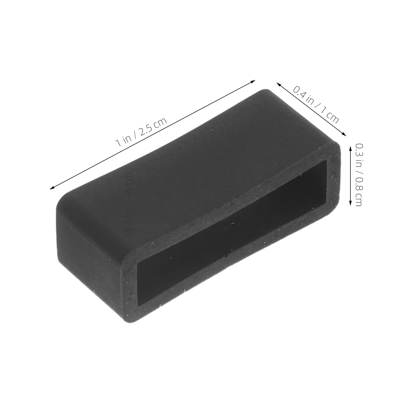 10 pçs 22mm preto silicone pulseira de relógio loop substituição bandas suportes premium resistente ao desgaste caber a maioria dos relógios banda anel