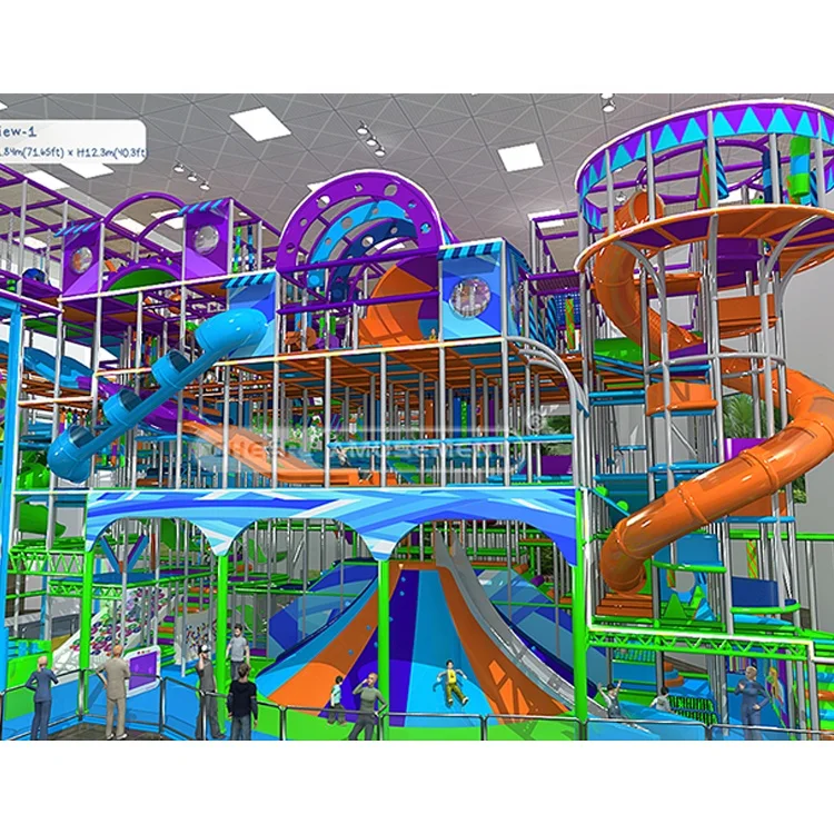 One-stop service 12.3 meters high indoor playground soft entertainment children's play center large shopping center