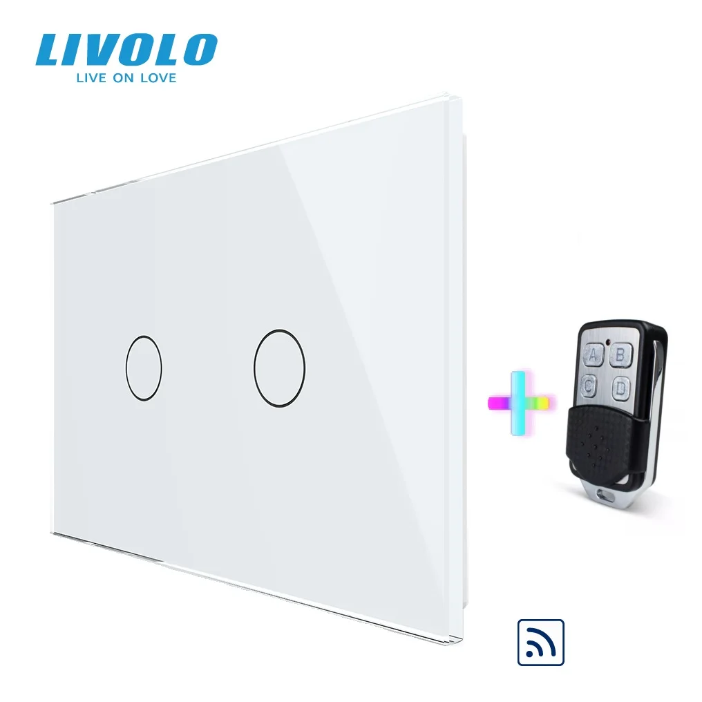 livolo us padrao smart touch wall light switch com backlight painel de cristal gang way ac 220250v 01