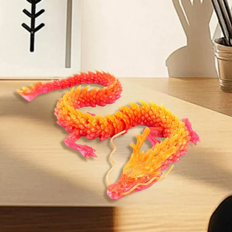 30/45/60 Cm 3d Printed Full Body Joints Can Move Rotatable Dragon Articulated Dragon Articulated Desktop Creative Kids Toys