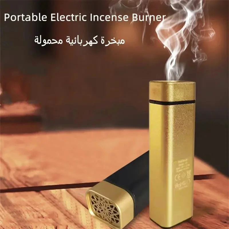 

Mini USB Incense Burner Portable Electric Bakhoor Ramadan Dukhoon Arabic Aroma Diffuser Muslim For Home Office Car