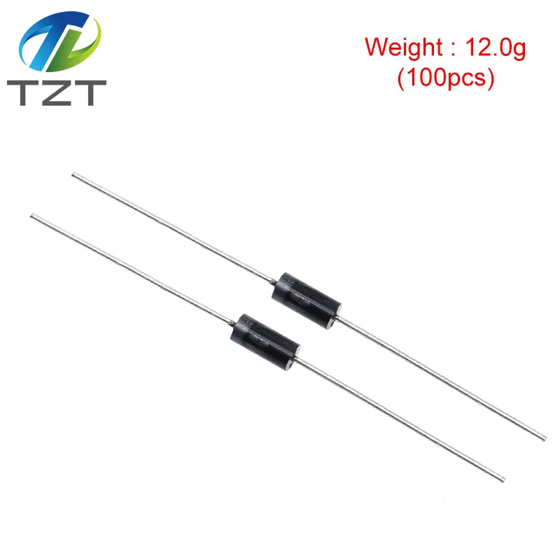 TZT 100PCS 1N5817 1N5819 1N5399 1N4937 1N4004 1N4001 1N4007 UF4007 HER107 FR207 FR157 FR107 RL207 voor spanningsregelaar module