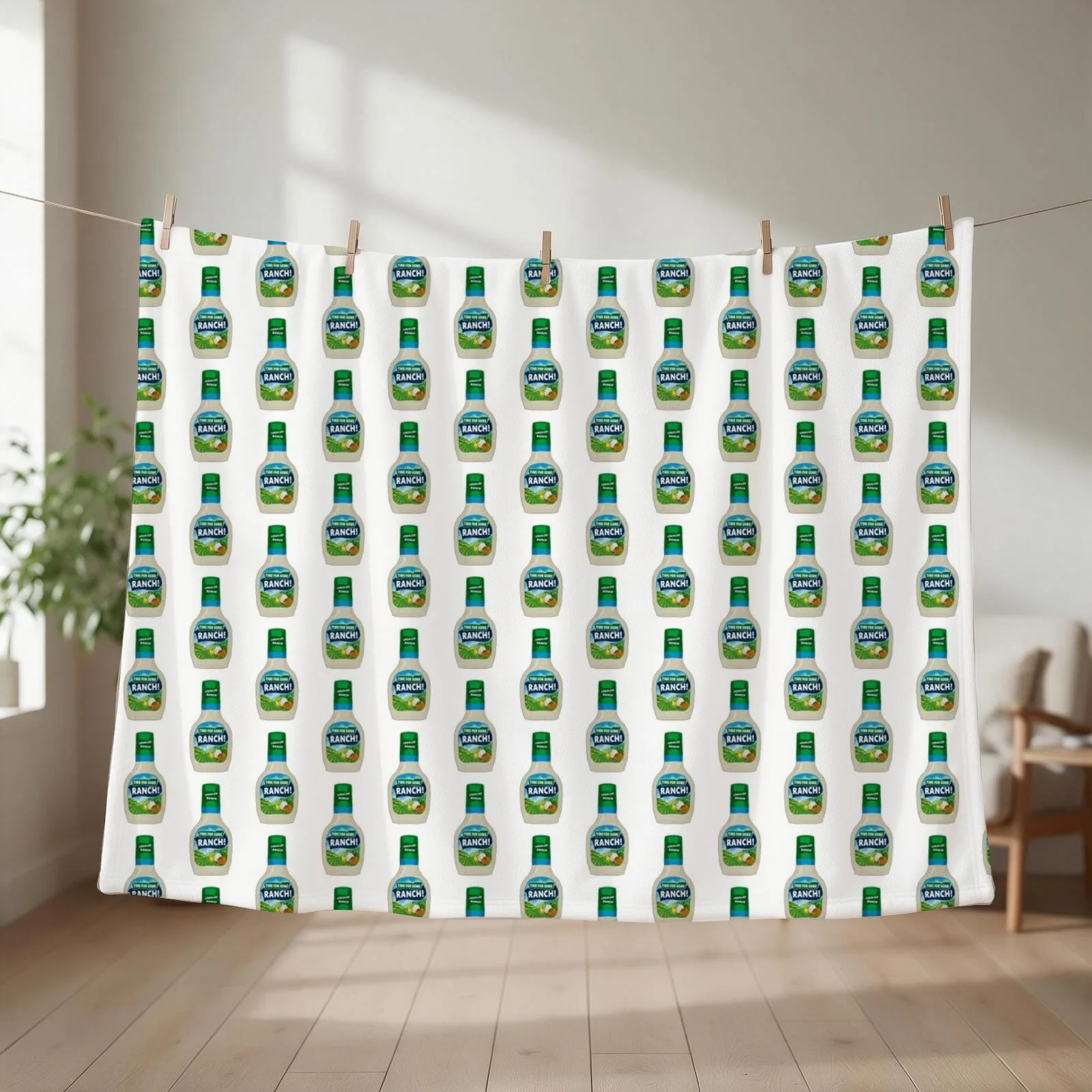 Time For Some Ranch! Throw Blanket funny gift Single For Decorative Sofa Plaid on the sofa Blankets