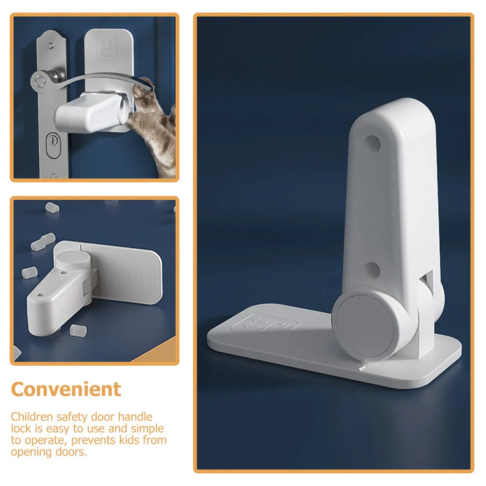 

Door Handle Safety Cover Lock Locks for Kids Baby Child Proof Knob Handles Lever