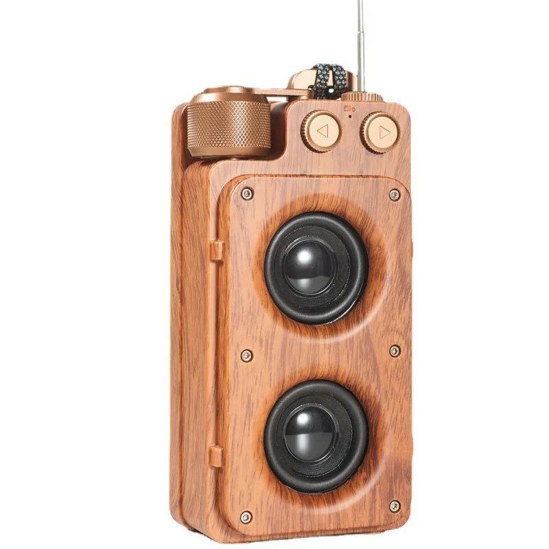 

Creative retro small stereo, dual speakers, wireless bluetooth speaker, subwoofer