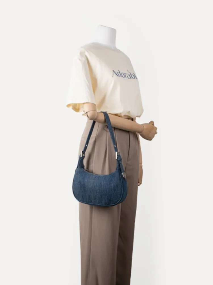 Denim Women Shoulder Bag Luxury Fashion New Underarm Bag Casual Versatile Tote Handbags Designer High Quality Office Ladies Ins